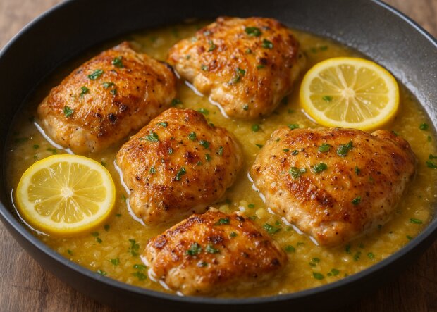 Курица в лимонном соусе, от которой невозможно оторваться, простой рецепт